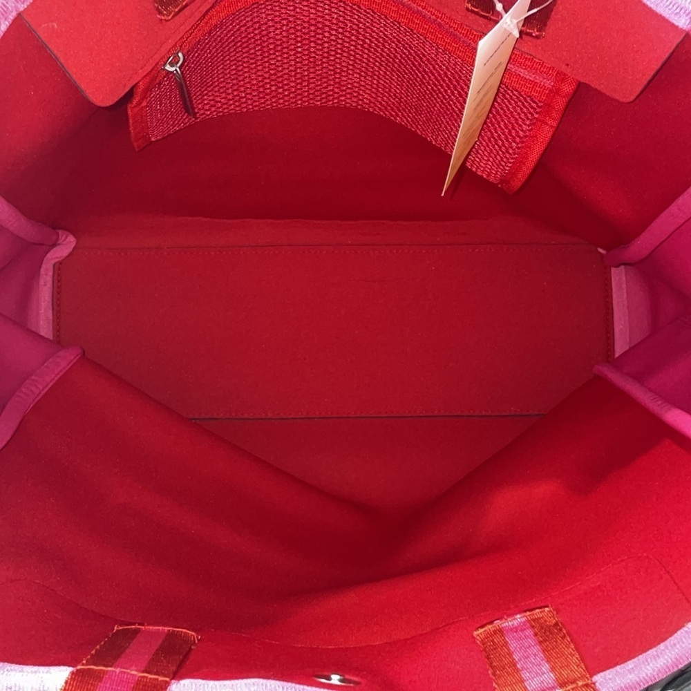 Neoprene Summersalt tote bag hot pink and red - Picture 3 of 10